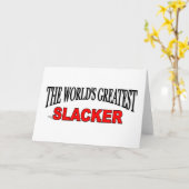 Carte Le plus grand Slacker du monde (Fleur jaune)