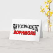 Carte Le plus grand Sophmore du monde (Fleur jaune)
