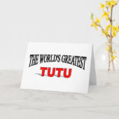 Carte Le plus grand TuTu du monde (Fleur jaune)