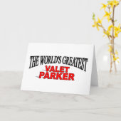 Carte Le plus grand valet Parker du monde (Fleur jaune)