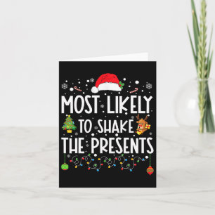 Carte Le Plus Susceptible De Secouer Les Cadeaux Famille