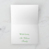 Carte Le poème irlandais St. Patrick Le Shamrock de cerf (Intérieur)