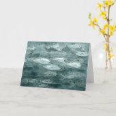 Carte Le poisson de joyeux anniversaire évalue (Fleur jaune)