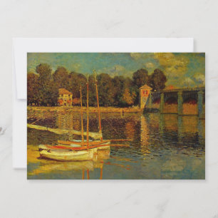 Carte Le Pont à Argenteuil par Claude Monet