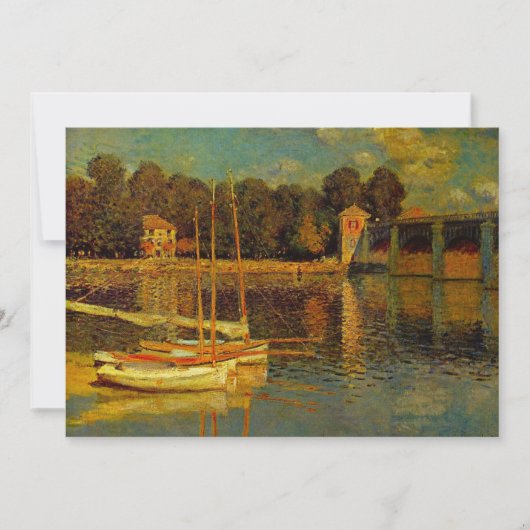 Carte Le Pont à Argenteuil par Claude Monet (Devant)