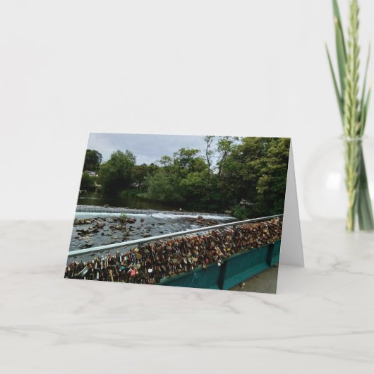 Carte Le pont à cadenas (Devant)