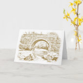 Carte Le Pont d'Aberglaslyn (Fleur jaune)