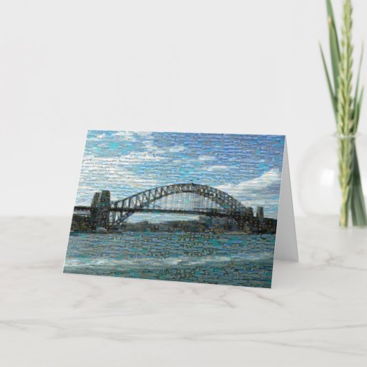 Carte Le pont du port de Sydney (Mosaic) (Devant)