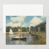 Carte Le pont routier d'Argenteuil par Claude Monet (Devant / Derrière)