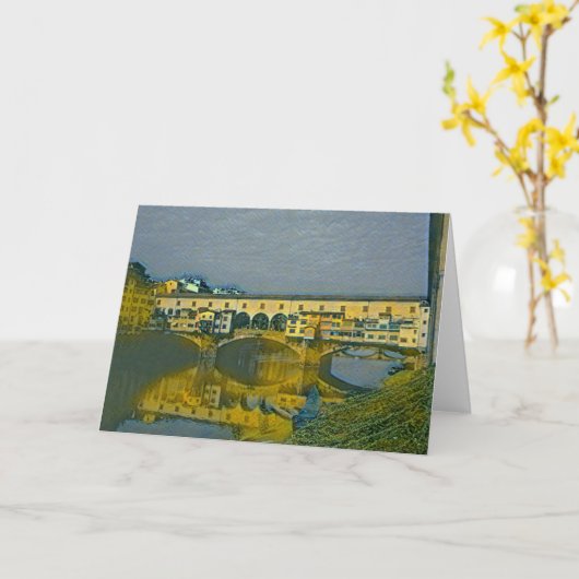 Carte Le Ponte Vecchio (Fleur jaune)