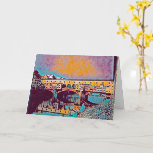 Carte Le Ponte Vecchio (Fleur jaune)