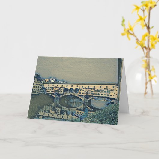 Carte Le Ponte Vecchio (Fleur jaune)