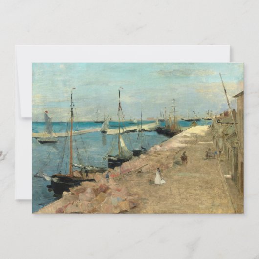 Carte Le port de Cherbourg | Berthe Morisot (Devant)