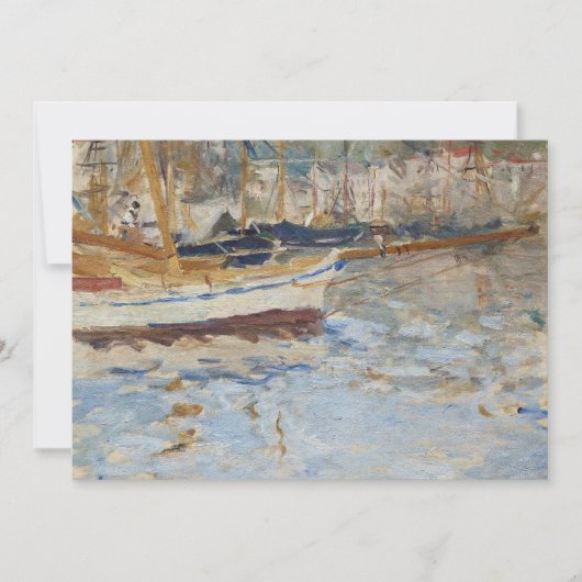 Carte Le Port de Nice | Berthe Morisot (Devant)