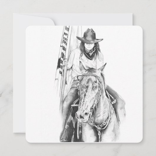 Carte Le porte-drapeau (Devant)