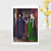 Carte Le portrait Arnolfini, Jan van Eyck (Fleur jaune)
