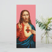 Carte Le Portrait d'Art Fin du Sacré-Cœur de Jésus (Debout devant)