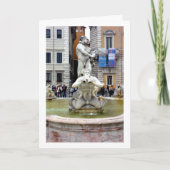 Carte Le portrait de la fontaine del Moro, Rome, Italie (Devant)