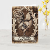 Carte Le Poulet (Fleur jaune)