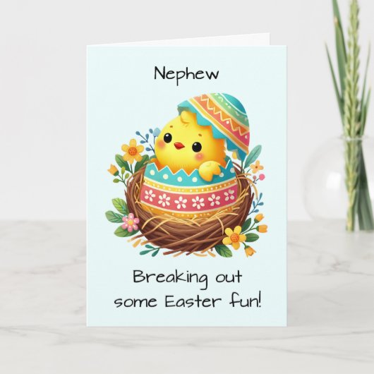 Carte Le poussin de Pâques de Nephew s'effondre (Devant)