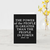 Carte Le pouvoir du peuple est plus grand que le peuple (Fleur jaune)