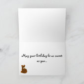 Carte Le premier anniversaire du bébé (Intérieur)