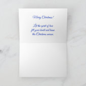 Carte Le premier bleu de Noël du bébé - PHOTO DE VOTRE B (Intérieur)