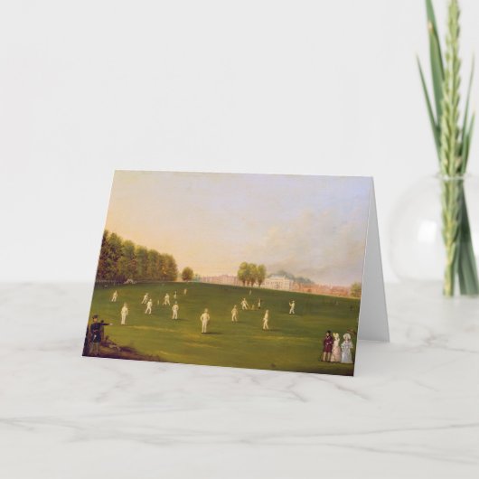 Carte Le premier match grand du cricket a joué par des (Devant)