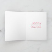 Carte Le premier Noël de mon petit-fils avec bébé mancho (Intérieur)