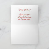 Carte Le premier rouge de Noël du bébé - PHOTO DE VOTRE  (Intérieur)