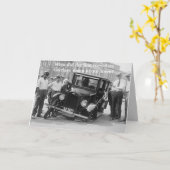 Carte Le premier transport sans cheval (Fleur jaune)