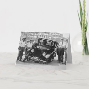 Carte Le premier transport sans cheval