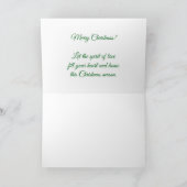 Carte Le premier vert de Noël du bébé - PHOTO DE VOTRE B (Intérieur)