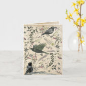 Carte Le Présage du corbeau (Fleur jaune)