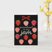Carte Le Préscolaire Est Mon Enseignant De La Fraise De (Fleur jaune)