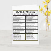 Carte Le Président de la Cour Suprême, Funny Potry Anniv (Fleur jaune)