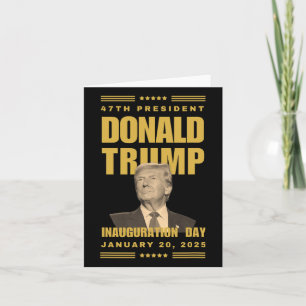 Carte Le Président Donald J. Trump Jour de l'investiture