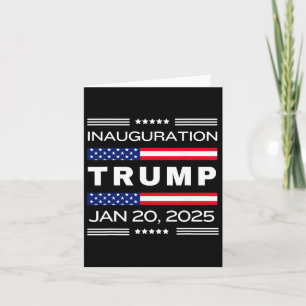 Carte Le Président Donald J. Trump Jour de l'investiture