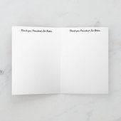 Carte Le président Merci Joe Biden (Intérieur)