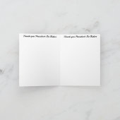 Carte Le président Merci Joe Biden (Intérieur)