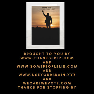 Carte Le président Merci Joe Biden