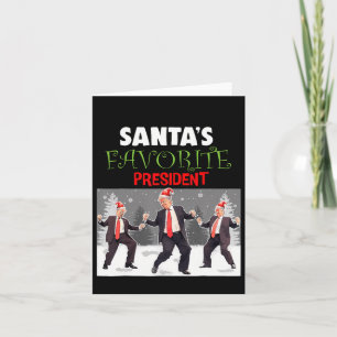 Carte Le président préféré du Père Noël Santa Trump Dans