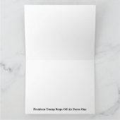 Carte Le Président Trump quitte l'armée de l'air un (Intérieur)