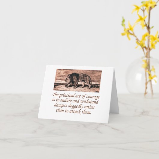 Carte Le Principe Du Courage (Fleur jaune)