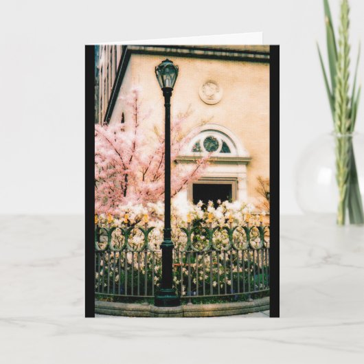 Carte Le printemps à Central Park (Devant)