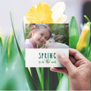 Carte Le printemps est dans l'air - ajouter la photo