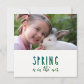 Carte Le printemps est dans l'air - ajouter la photo (Devant)
