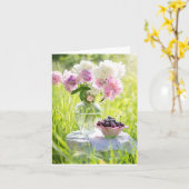 Carte Le printemps est là (Fleur jaune)