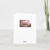 Carte Le printemps est là, fleurs (Dos)
