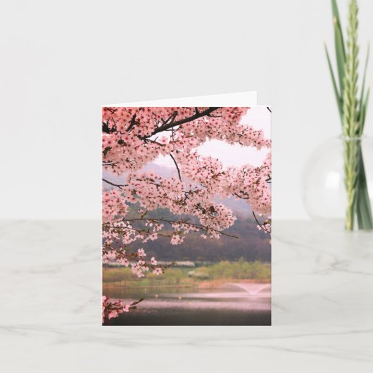 Carte Le printemps est là, fleurs (Devant)